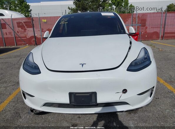 5YJYGDEE5LF019613 2020 TESLA MODEL Y White Front view