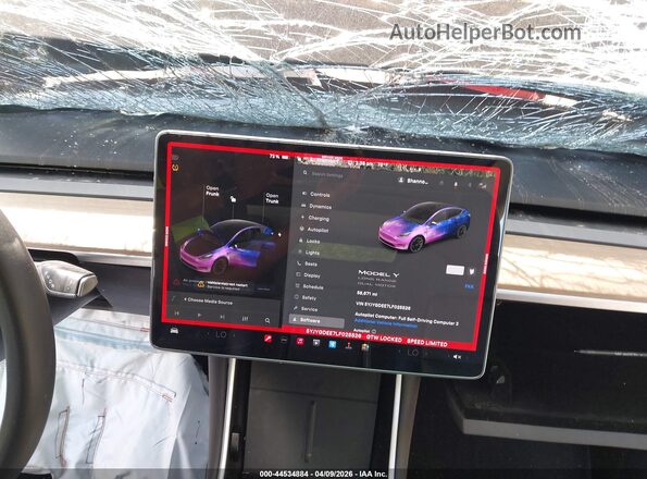 5YJYGDEE7LF025526 2020 TESLA MODEL Y Black 