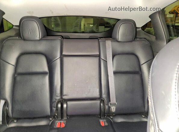 5YJYGDEE7MF073481 2021 TESLA MODEL Blue Rear seats view