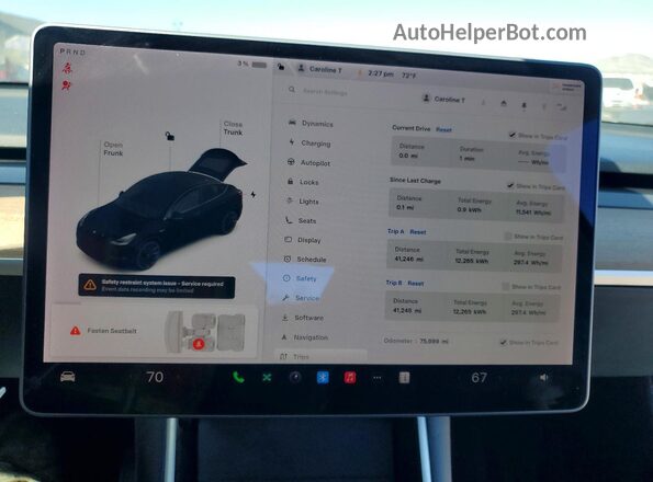 5YJYGDEE7MF076445 2021 TESLA MODEL Black Instrument cluster view