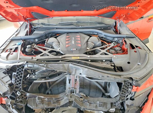 5YM23CS04P9R58392 2023 BMW XM Red Вид підкапотного простору