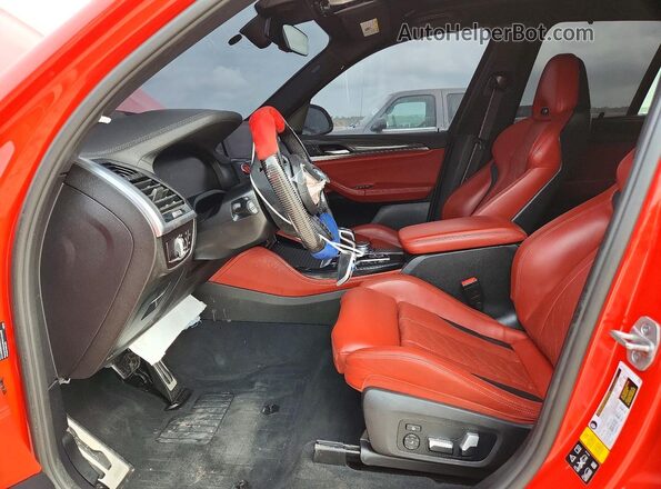 5YMTS0C02M9F29612 2021 BMW X3 Red Вид салону спереду