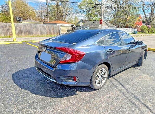 2HGFC2F64MH524053 2021 HONDA CIVIC Черный Вид спереди