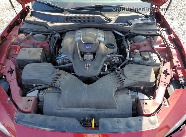 ZAM57YSA6J1290967 2018 MASERATI ALL OTHER Maroon ძრავის განყოფილების ხედი
