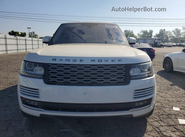 SALGS2KF3GA258001 2016 LAND ROVER RANGE ROVER White Widok z tyłu