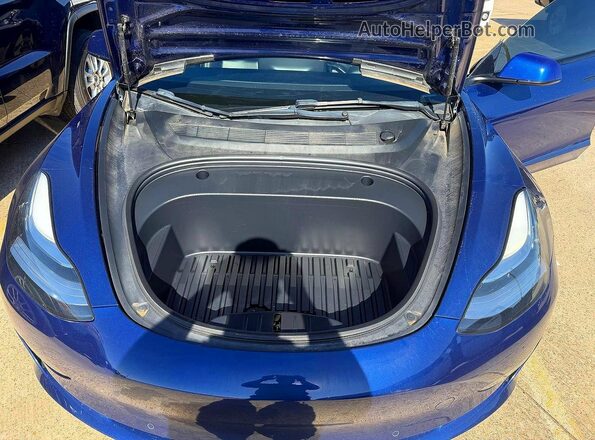 5YJ3E1EB0NF242147 2022 TESLA MODEL Blue წინა პანელის ხედი