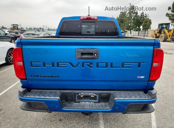 1GCGTDEN3M1227040 2021 CHEVROLET 1500 Blue Հետևի տեսք