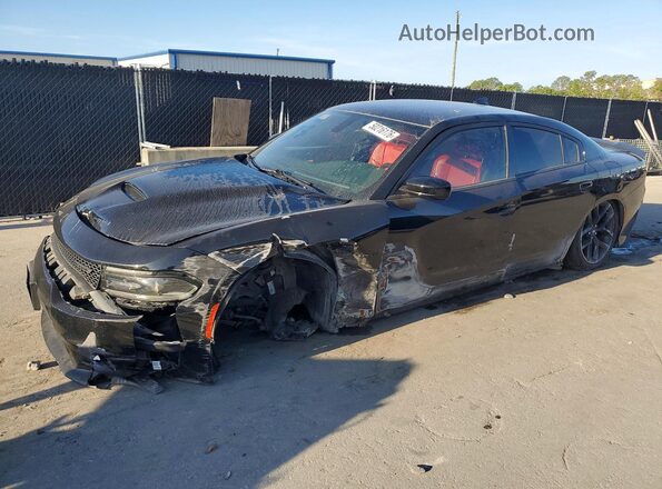 2C3CDXCT7MH650126 2021 DODGE CHARGER Black Trasero izquierdo