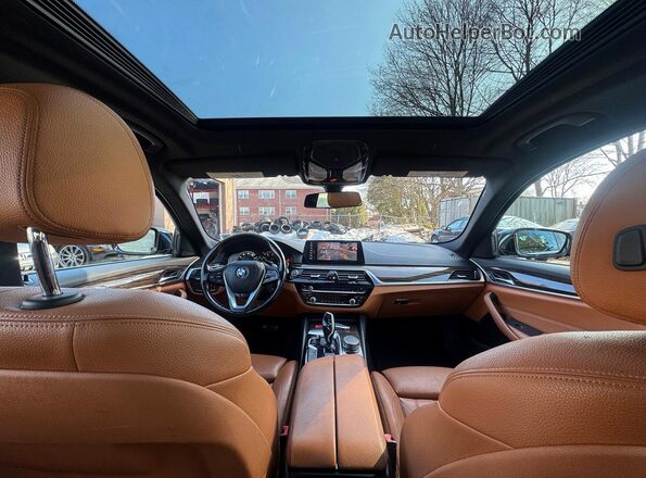WBAJE7C58KWW14782 2019 BMW 5 SERIES Черный Вид задних сидений