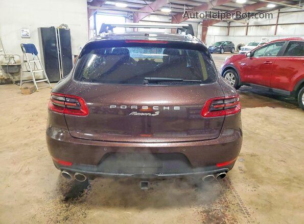 WP1AB2A55GLB52707 2016 PORSCHE MACAN Brown წინა სალონის ხედი