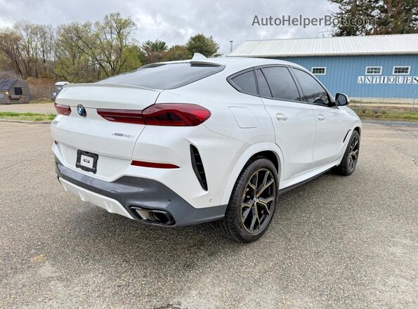 5UXCY6C05P9P51197 2023 BMW X6 White Вид спереду