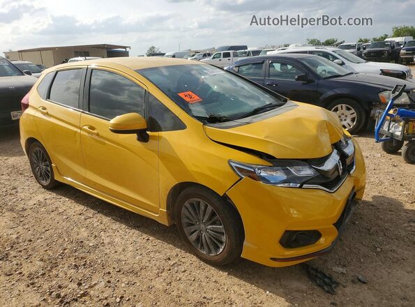 3HGGK5G64JM721003 2018 HONDA FIT Yellow Вид спереду
