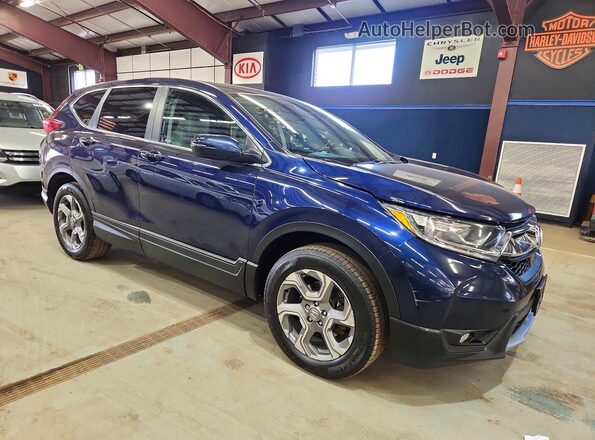 7FARW2H54JE016842 2018 HONDA CR-V Синий Вид спереди
