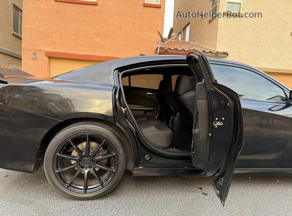 2C3CDXCT2KH578605 2019 DODGE CHARGER Black Սալոնի դիմացի տեսք