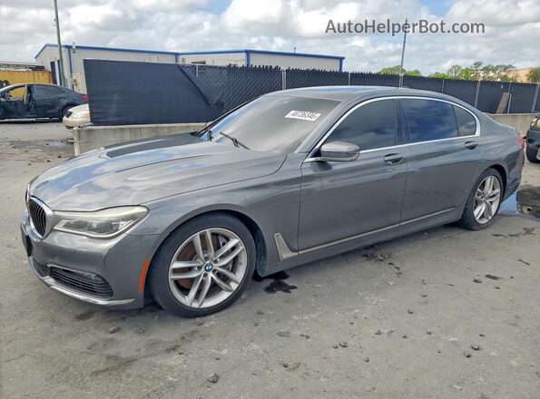 WBA7F2C57GGE12319 2016 BMW 7 SERIES Gray Հետևի ձախ