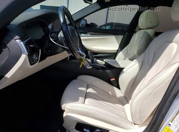 WBAJA9C53KB391730 2019 BMW 5 SERIES Silver წინა პანელის ხედი