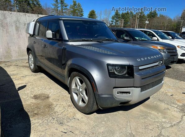 SALEP7RU4M2047972 2021 LAND ROVER DEFENDER Gray Հետևի ձախ