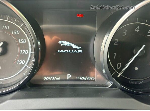 SAJDD5GX0LCK69156 2020 JAGUAR F-TYPE Black ხელსაწყოთა პანელის ხედი