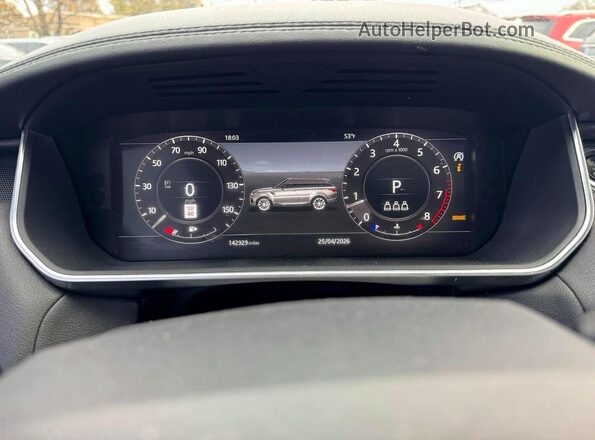 SALWR2RVXKA823843 2019 LAND ROVER RANGE Blue Vista del cuadro de instrumentos