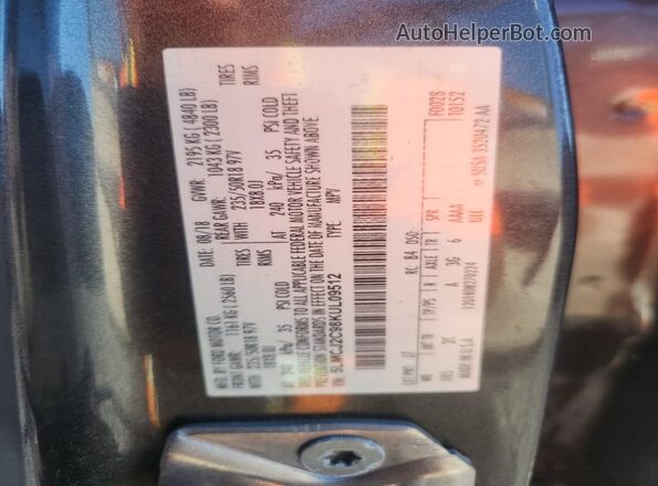 5LMCJ2C98KUL09512 2019 LINCOLN MKC Gray 