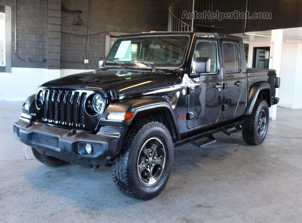 1C6HJTAG1LL158662 2020 JEEP GLADIATOR Черный Задняя правая четверть
