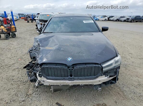 WBA13AG07NCK52211 2022 BMW 5 SERIES Black Вид ззаду