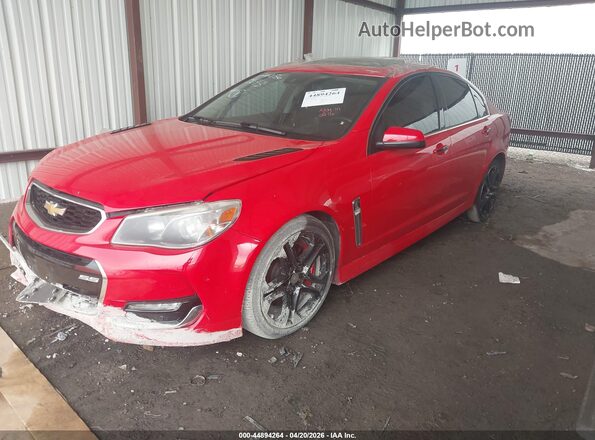 6G3F15RW2GL214284 2016 CHEVROLET SS Красный Передняя левая четверть