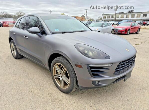 WP1AB2A57GLB45029 2016 PORSCHE MACAN Gray უკანა მარცხენა
