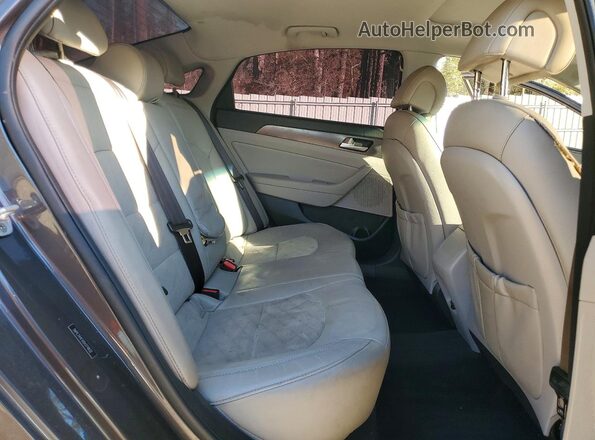 5NPE34AFXGH374832 2016 HYUNDAI SONATA Серый Вид задней части салона