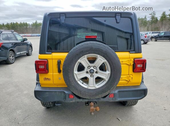 1C4HJXDN4JW318975 2018 JEEP WRANGLER Yellow Widok wnętrza z przodu