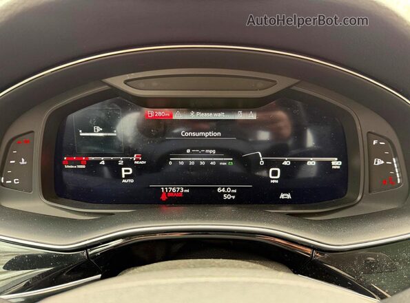 WA1LXAF71MD017482 2021 AUDI Q7 White ხელსაწყოთა პანელის ხედი