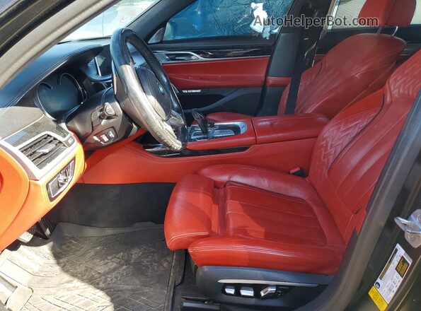 WBA7F0C32HGM22242 2017 BMW 7 SERIES Black წინა პანელის ხედი