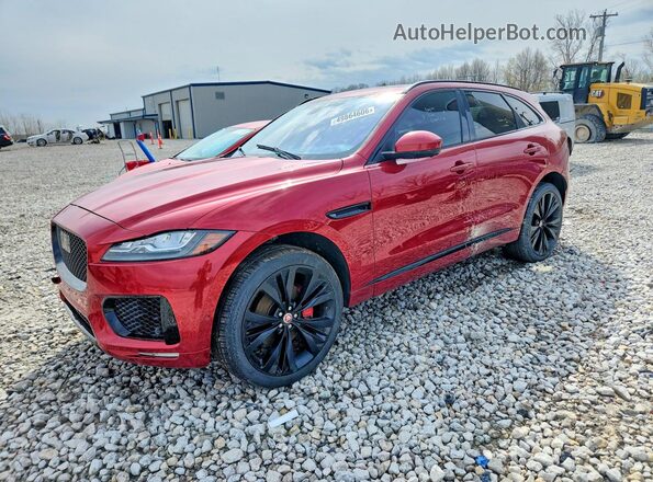 SADCM2BVXHA887803 2017 JAGUAR F-PACE Red Задня ліва чверть