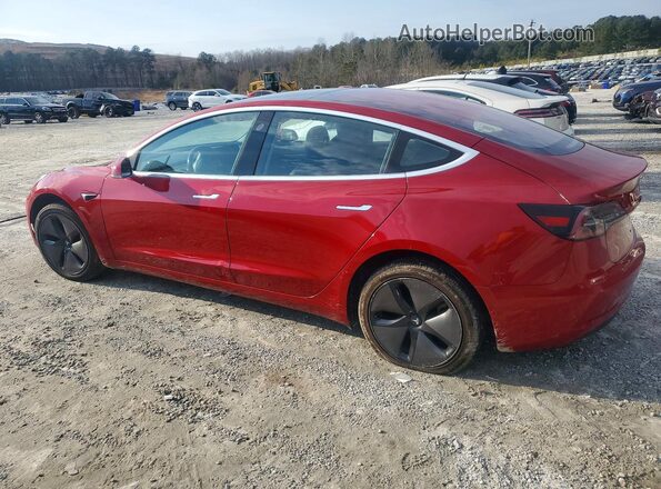 5YJ3E1EA4JF007090 2018 TESLA MODEL Red 