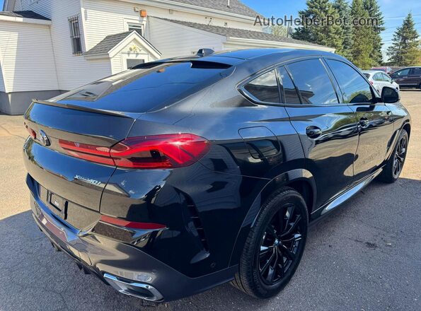 5UX33EX08R9T65489 2024 BMW X6 Black Front right