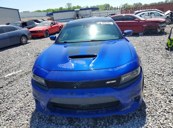 2C3CDXGJ8JH180001 2018 DODGE CHARGER Blue Հետևի տեսք