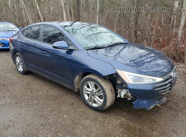 KMHD84LF3KU836121 2019 HYUNDAI ELANTRA Blue Front right