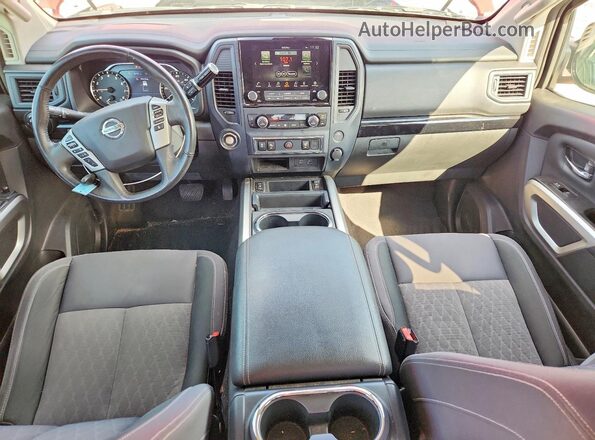 1N6AA1EF1NN100152 2022 NISSAN TITAN Red ხელსაწყოთა პანელის ხედი
