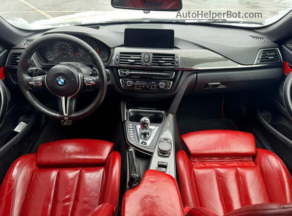 WBS3U9C57GP969947 2016 BMW M4 White Rear seats view