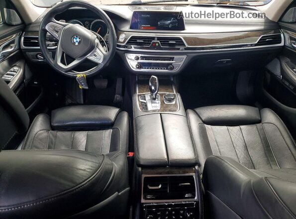 WBA7F2C57GGE12319 2016 BMW 7 SERIES Gray Սարքավորումների վահանակի տեսք