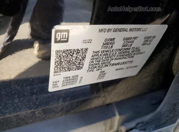 1GKS2JKT8NR183770 2022 GMC YUKON Black 