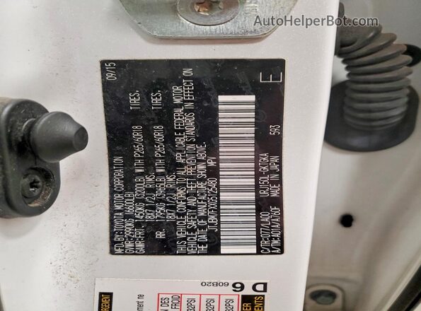 JTJBM7FXXG5125480 2016 LEXUS GX Белый 