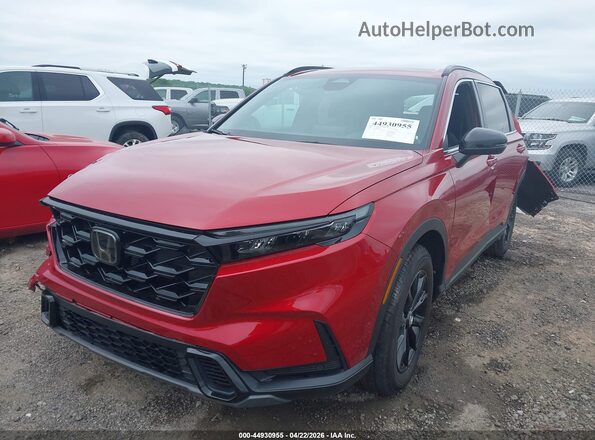 7FARS6H80RE071359 2024 HONDA CR-V HYBRID Red Առջևի ձախ երեք քառորդ տեսարան