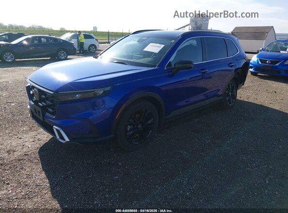 7FARS6H96SE047713 2025 HONDA CR-V Blue წინა მარცხენა ხედი სამი მეოთხედიდან