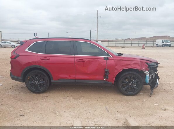 7FARS6H99SE091706 2025 HONDA CR-V HYBRID Burgundy Rear interior view