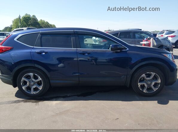 7FARW1H80KE010977 2019 HONDA CR-V Blue Вид задньої частини салону
