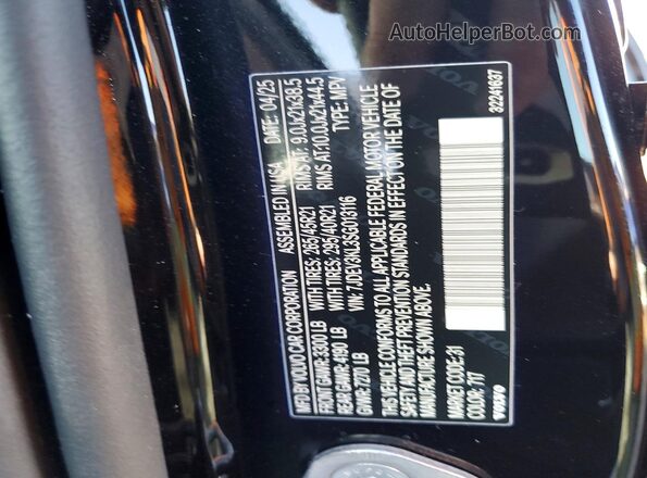 7JDEV3KL3SG013116 2025 VOLVO EX90 Черный 