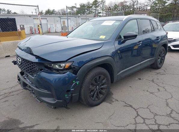 7MMVABAM9RN243838 2024 MAZDA CX-5 Dark Blue Передняя левая четверть