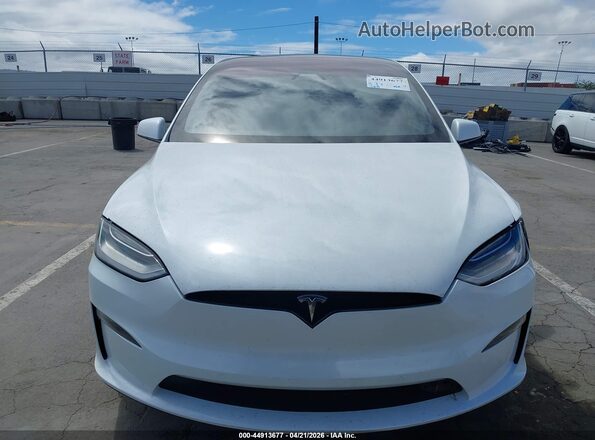7SAXCAE5XNF349694 2022 TESLA MODEL X White Vista del cuadro de instrumentos