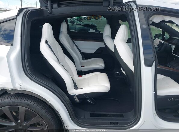 7SAXCBE56NF336463 2022 TESLA MODEL X Белый Вид наклейки с VIN-кодом